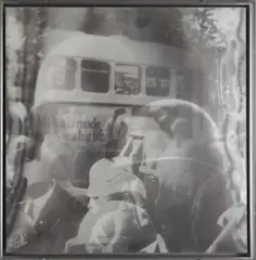 Alfons (Alphons) Schilling, Chicago Demo', from the series 'Lenticular pictures, 1968, Vintage lenticular photograph on Kodak paper, in original black metal frame with acrylic glass cover