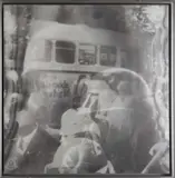 Alfons (Alphons) Schilling, Chicago Demo', from the series 'Lenticular pictures, 1968, Vintage lenticular photograph on Kodak paper, in original black metal frame with acrylic glass cover