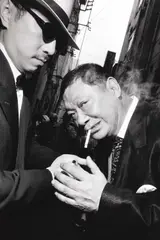 Bruce Gilden, EX-Yakuza writer George Abe, Tokyo 1998, 1998, Gelatin silver print, printed later on double-weight semi-matte paper