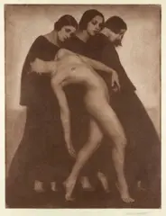 Rudolf Koppitz, Movement Study, Vienna 1925, 1925, Bromoil transfer print, printed c. 1925 on double-weight, warmtoned fibrous paper c