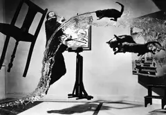 Philippe Halsman, Dalí Atomicus', New York 1948, 1948, Gelatin silver print, printed in 1981 on double-weight semi-matte paper