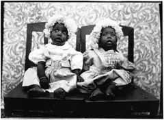 Twins in European Dress, 1950s by Seydou Keïta, Gelatin silver print, printed in the 1990s on double-weight semi-glossy paper c, sold May 2026