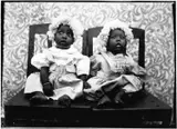 Seydou Keïta, Twins in European Dress, 1950s, Gelatin silver print, printed in the 1990s on double-weight semi-glossy paper c