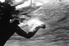 Flip Schulke, Muhammad Ali boxing under water, Miami 1961, 1961, Gelatin silver print, printed in the 1990s on double-weight semi-matte paper c
