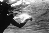Flip Schulke, Muhammad Ali boxing under water, Miami 1961