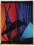 Barbara Kasten, Construct PC-XI, 1982, Unique Polaroid Polacolor