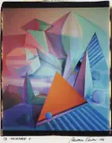 Barbara Kasten, Metaphase 4, 1986, Unique Polaroid Polacolor