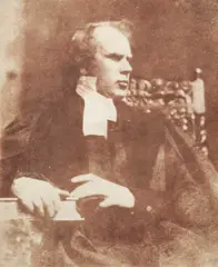 David Welsh, Edinburgh c. 1844 by Hill and Adamson, 1844, Saltpaper print (Calotype) on single-weight paper, mounted on original cardboard, sold Nov 2025