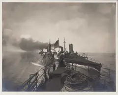 Fr. Kloppmann, Torpedo gunboats of the Imperial German Navy (2 prints), 1905, Two vintage silver prints on double-weight matte paper