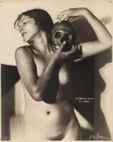 František Drtikol, The woman with the skull', Prague 1925, 1925, Vintage silver print on double-weight matte paper