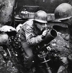 Invasion of allied troops in North Africa, Algeria 1942 by Robert Capa, 1942, Vintage silver print on double-weight semi-matte paper, sold Nov 2025
