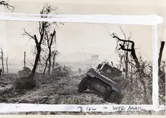 No-man's land before the Cassino battle', Italy, February 1944 by Robert Capa, 1944, Vintage silver print on double-weight glossy paper, sold Nov 2025