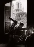 Robert Doisneau, Résistance members throwing Molotov cocktails, Paris 1944, 1944, Vintage silver print on double-weight glossy Agfa-Brovira paper, in good condition. Photographer's copyright stamp and "Alliance photo" agency stamp in red ink, number stamp "V365" and handwritten not