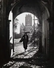 Werner Bischof, Villager at a military outpost, Red River Delta, July 1952, 1952, Gelatin silver print, printed in the 1970s on single-weight glossy paper, in good condition. Photographer's Magnum stamp and numbered "11" on the reverse. During the First Vietnam War from 1945 to 195