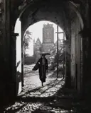 Werner Bischof, Villager at a military outpost, Red River Delta, July 1952, 1952, Gelatin silver print, printed in the 1970s on single-weight glossy paper, in good condition. Photographer's Magnum stamp and numbered "11" on the reverse. During the First Vietnam War from 1945 to 195