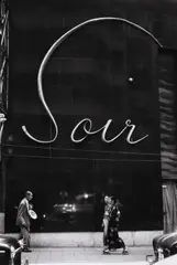 Marc Riboud, Street scene in Tokyo, Japan 1958, 1958, Vintage silver print on single-weight glossy paper, in very good condition. Photographer's Magnum stamp and "Please return" stamp from Magnum Zurich, negative number "58-12-1648/13" both stamped and h
