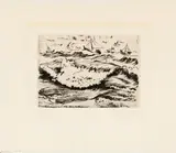 Max Pechstein, Brandungswelle, Kaltnadelradierung auf Japan