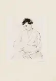 Max Liebermann, Mutter und Kind, Kaltnadelradierung auf Velin
