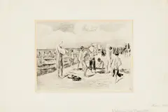 Badende Knaben by Max Liebermann, 1902, Radierung auf Velin, sold Jun 2016
