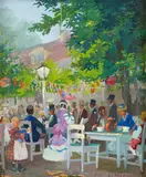 Oskar Michaelis, Auktion 386, Los 381, Gouache auf Karton