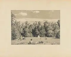 Georg Lührig, "Im Paradies", Lithographie auf Papier