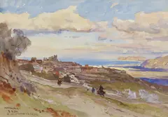 Edward Harrison Compton, "Monreale", Aquarell/Gouache auf Papier