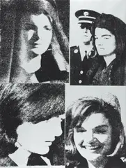 Jacqueline Kennedy III by Andy Warhol, Farbserigrafie auf Karton, sold Jun 2016