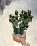 Markus Lüpertz, Ohne Titel (Vase), Acryl auf Leinwand