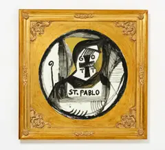 "St. Pablo" by Jonathan Meese, Acryl auf Leinwand, sold Jun 2016