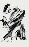 Karl Otto Götz, Ohne Titel, Gouache auf Klarsichtfolie
