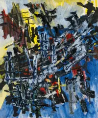 Überstrahlt by Marie-Louise von Rogister, Öl auf Leinwand, sold Jun 2016
