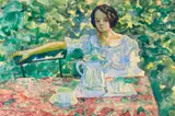 Bruno Krauskopf, Mädchen am Kaffeetisch
