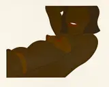 Tom Wesselmann, Great american brown nude cut out, Farbserigrafie auf Museumskarton