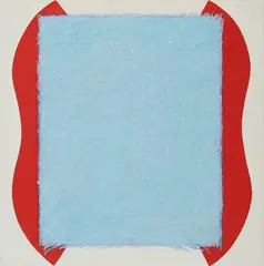 "Flächenraum" by Bernd Berner, 1966, Öl und Acryl auf Leinwand, sold Feb 2021