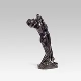 George Minne, L'enfant prodigue, bronze, sand casting, dark patina; signed at the base:  "G Minne"