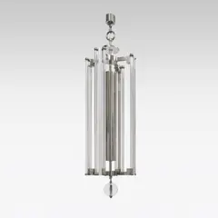 Carl Witzmann, Ceiling lamp for Philips-Radio, stainless steel, glass