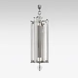 Carl Witzmann, Ceiling lamp for Philips-Radio, stainless steel, glass