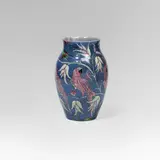 Eduard Klablena, Large vase with parrots