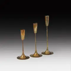 3 candlesticks by Hagenauer, offered Oct 2014