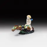 Michael Powolny, Cherub riding on a stag beetle
