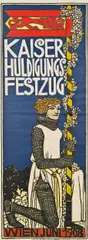 Bertold Löffler, poster: Kaiser-Huldigungs-Festzug, print