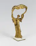Henri Fugere, Lamp "dancer with a scarf, bronce, gold-plated