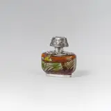 Émile Gallé, small bottle with silver mounting