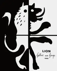 Lion by Gilbert&George, 1980, hand-dyed gelatin silver prints, in 4 parts, in artist's frames, offered May 2016