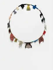 Charles LeDray, Untitled (Hoop), 1994, fabric, thread, embroidery floss, metal, beads, buttons, wood and wire