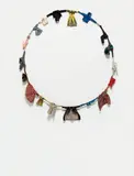 Charles LeDray, Untitled (Hoop), 1994, fabric, thread, embroidery floss, metal, beads, buttons, wood and wire