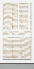 Untitled (Torn Cheque) by Hugh Scott-Douglas, 2013, laser cut linen, sold May 2016