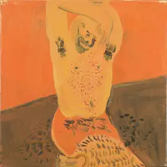 Pose by Tala Madani, 2006, oil on canvas, sold May 2016