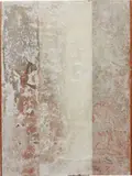 Erik Lindman, Christian Hair Shirt, 2011, emulsion, found surface and Kozo rice paper on panel