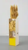 Nick van Woert, Neo Classical, 2008, plaster bust, polyurethane adhesive, wood, insulation foam, Plexiglas and paint
